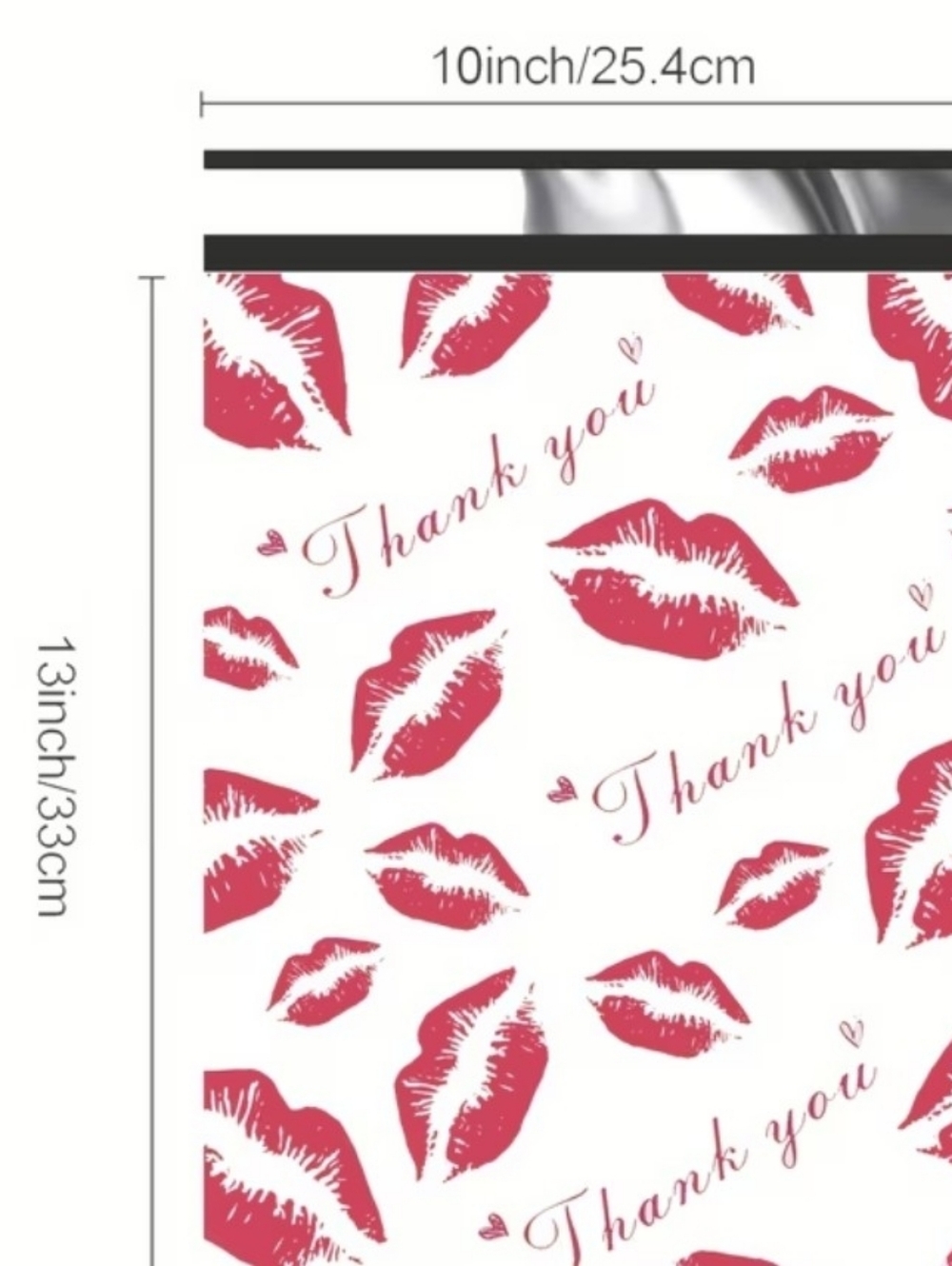 Kiss Poly Mailers 10x13 Qty 20 - Picture 3 of 3